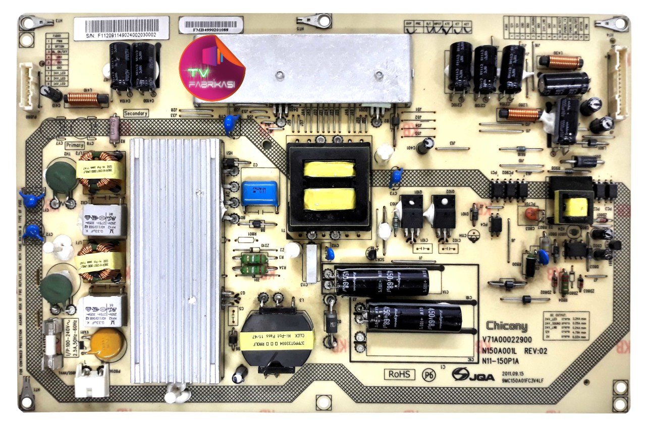 V71A00022900 , N150A001L , N11-150P1A , 46TL933  , POWERR BOARD , TOSHIBA BESLEME