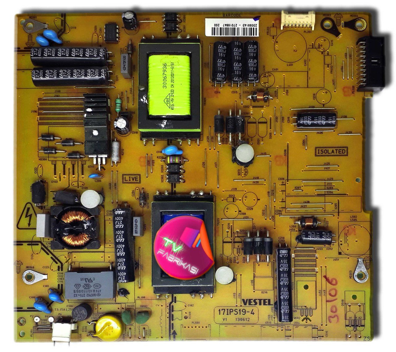17IPS19-4 , 130612 , 23099143 , POWER BOARD , VESTEL BESLEME