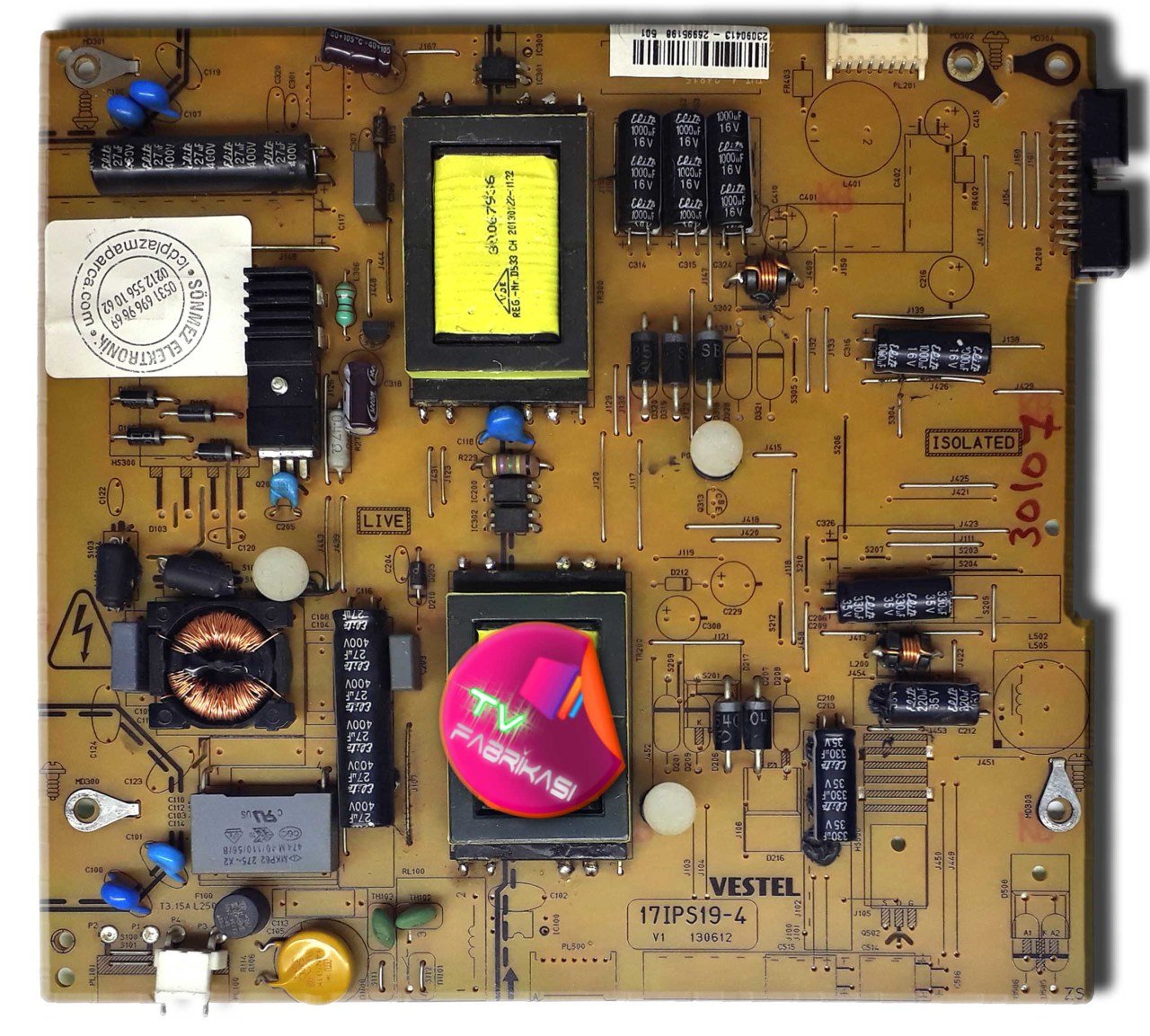 17IPS19-4 , 130612 , 23090413 , POWER BOARD , VESTEL BESLEME