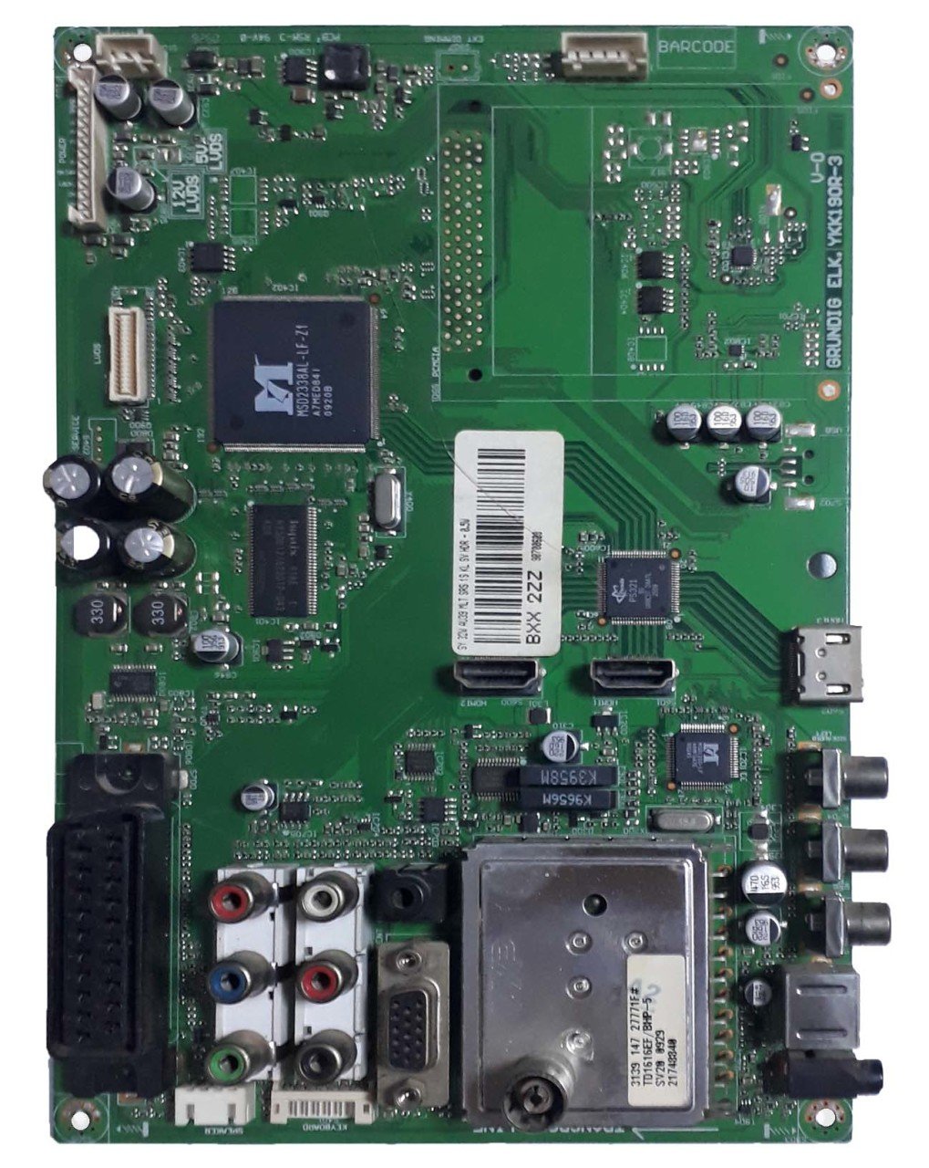 Ykk190r-3 , Bxx 2zz , Bxx2zz , Arçelik F82-504b 3hd Eco , T315xw02 V.R , Main Board, Ana Kart