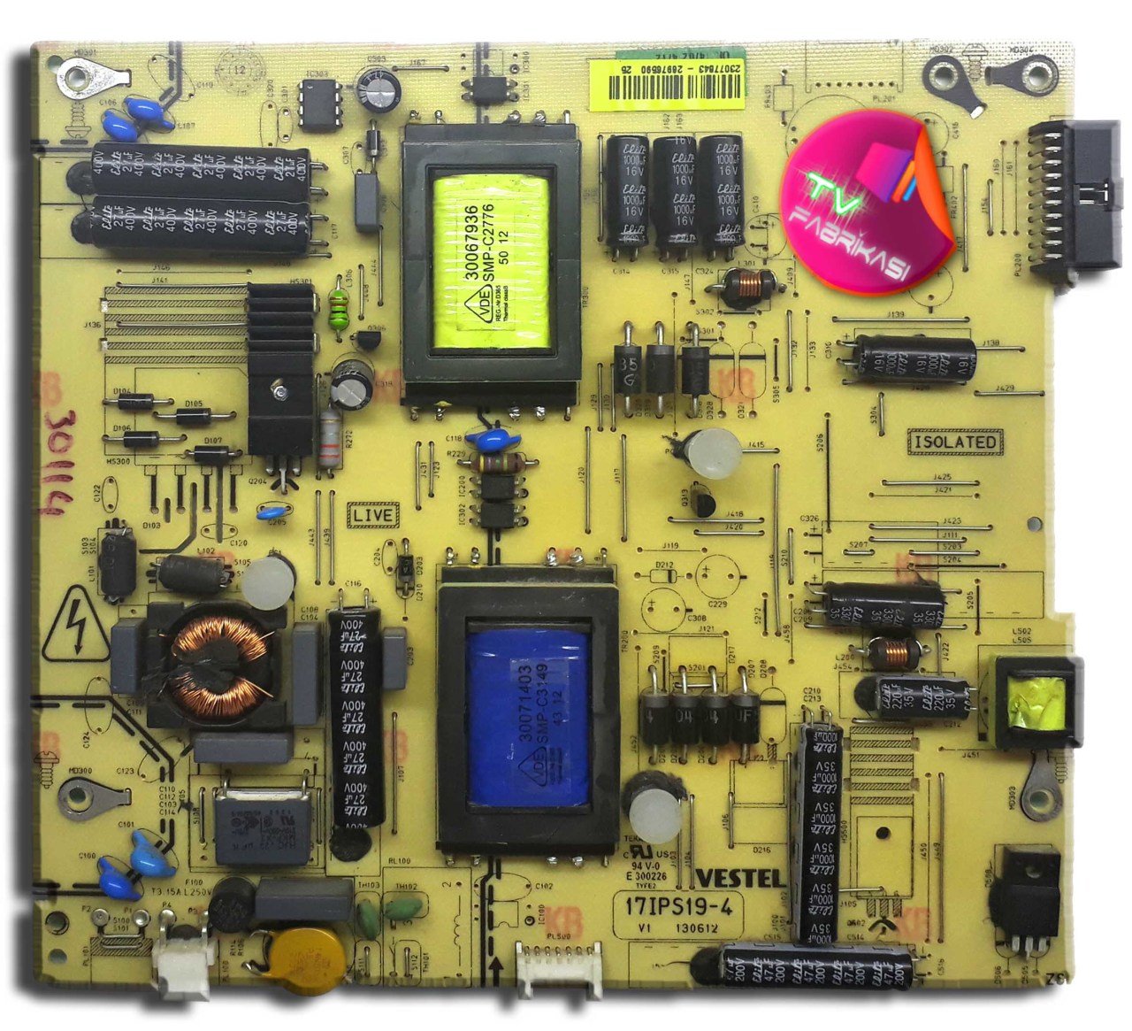 17IPS19-4 , 130612 , 23077843 , POWER BOARD , VESTEL BESLEME