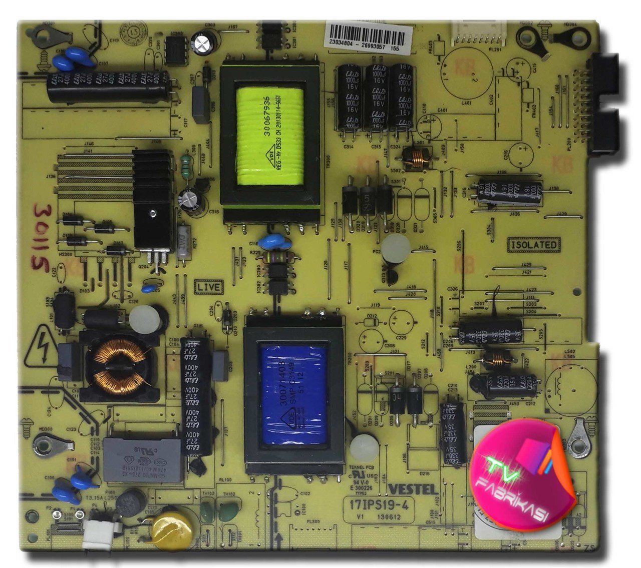17IPS19-4 , 130612 , 23034804 , POWER BOARD , VESTEL BESLEME