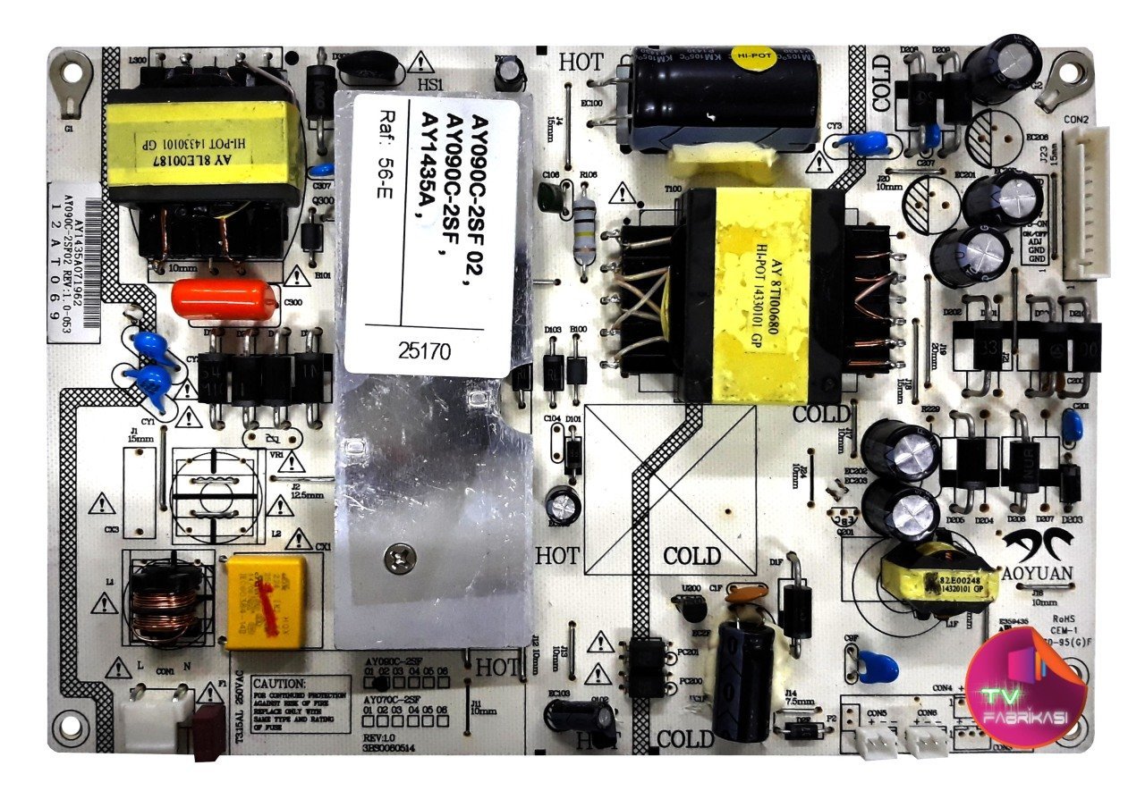 AY090C-2SF 02 , AY090C-2SF , AY1435A , 12AT069 , POWER BOARD , SUNNY BESLEME
