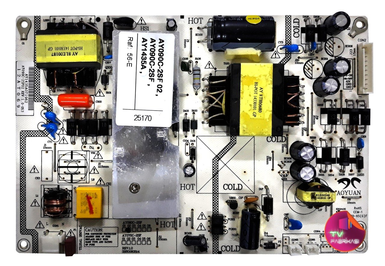 AY090C-2SF 02 , AY090C-2SF , AY1435A , 12AT069 , POWER BOARD , SUNNY BESLEME