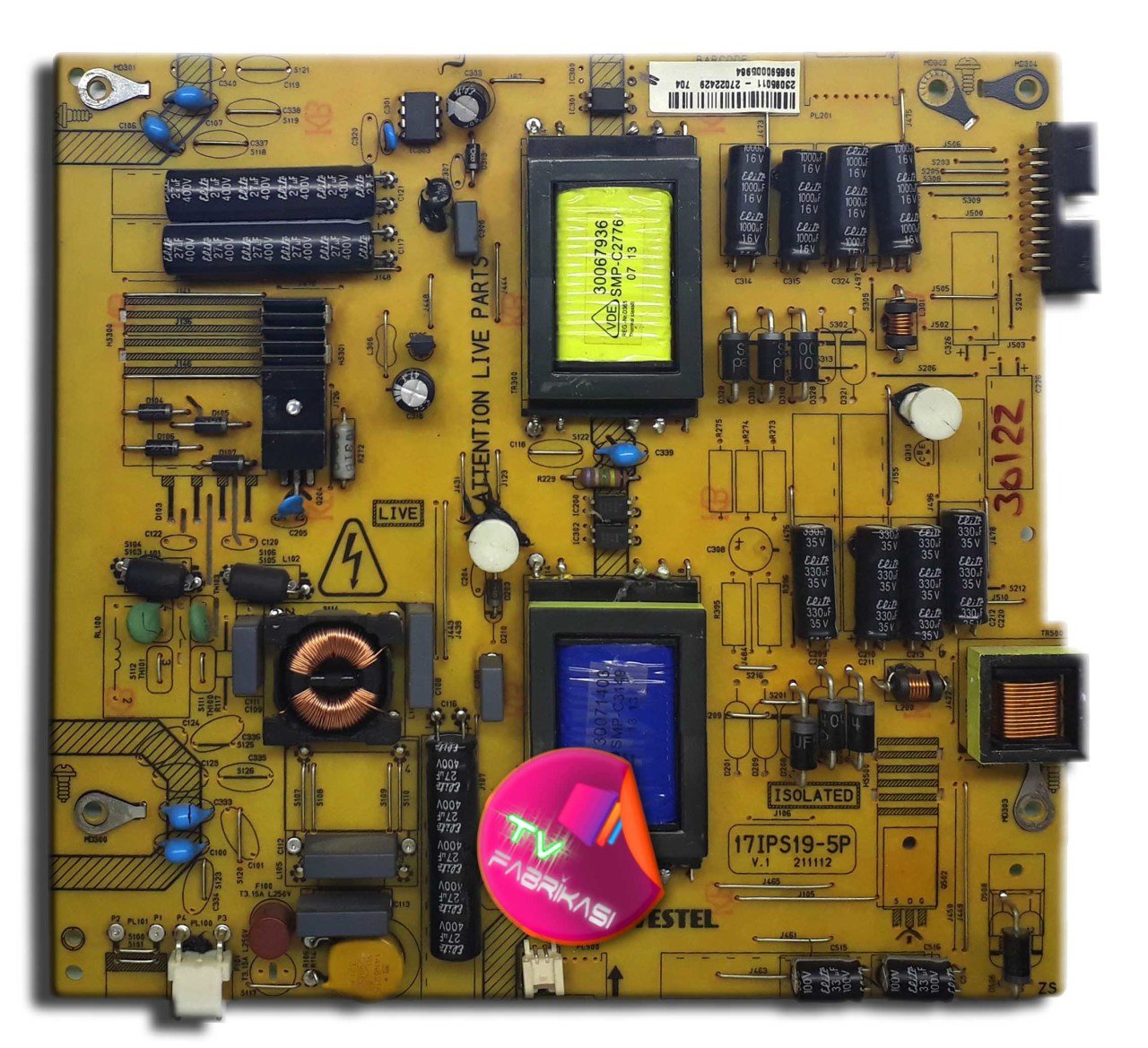 17IPS19-5P , 211112 , 23095011 , POWER BOARD , VESTEL BESLEME