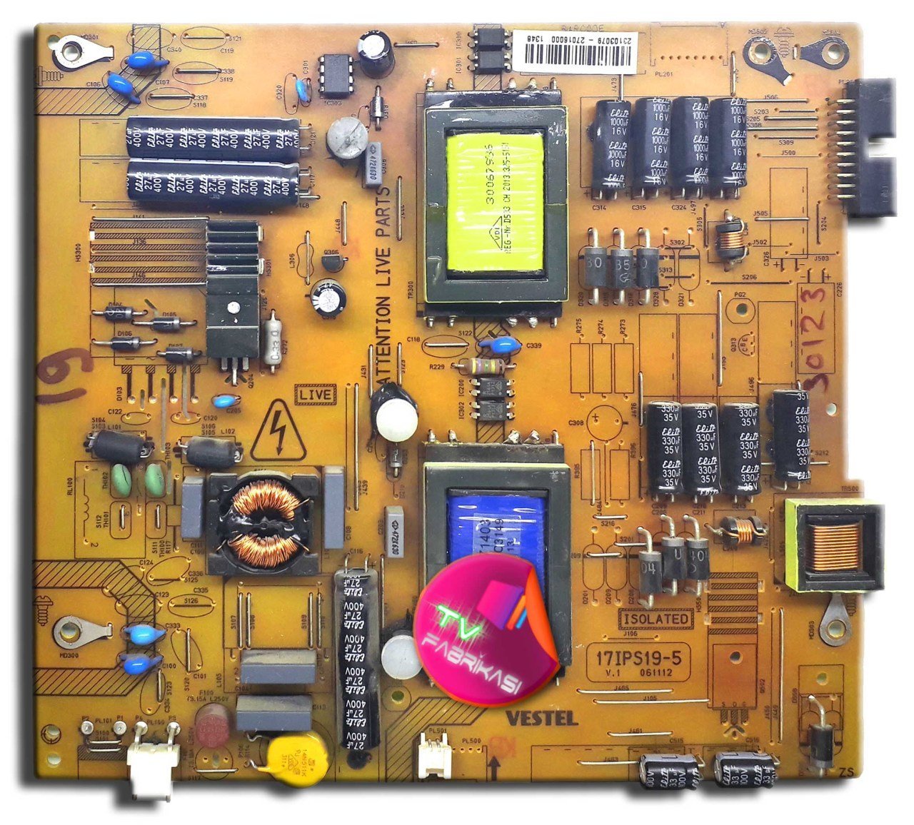 17IPS19-5 , 061112 , 23103079 , POWER BOARD , VESTEL BESLEME