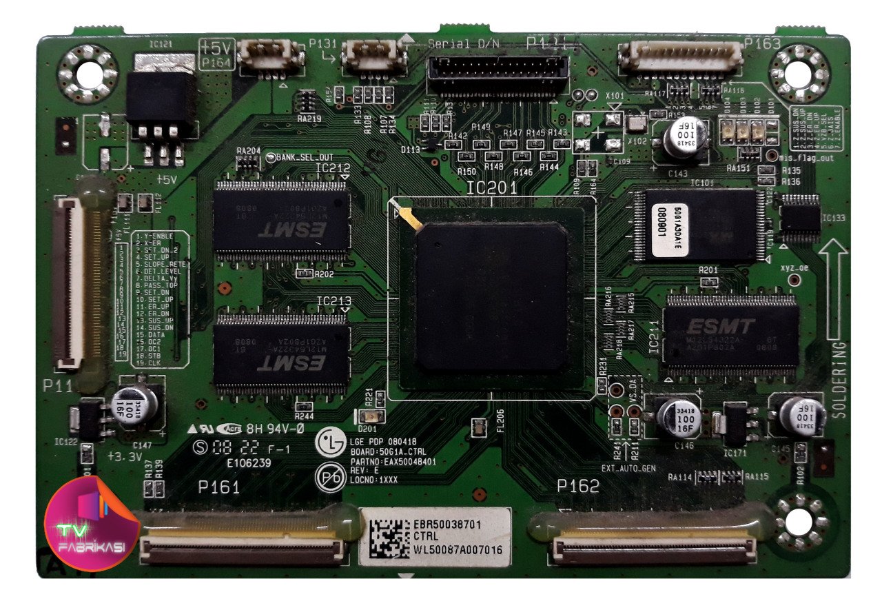 EAX50048401 , LGE PDP 080418 , 50G1A_CTRL , LG T-CON BOARD