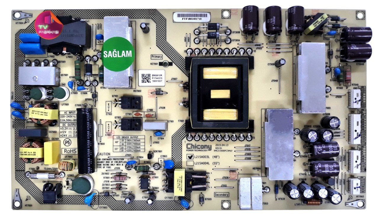 L215A003L , ZMG910R , 48VLX9570WP , POWER BOARD , ARÇELİK BESLEME