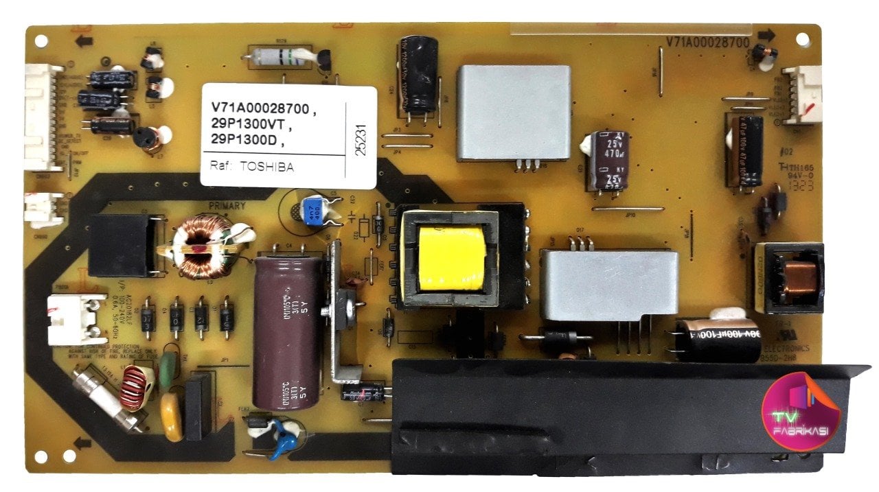 V71A00028700 , 29P1300VT , 29P1300D , POWER BOARD , TOSHIBA BESLEME