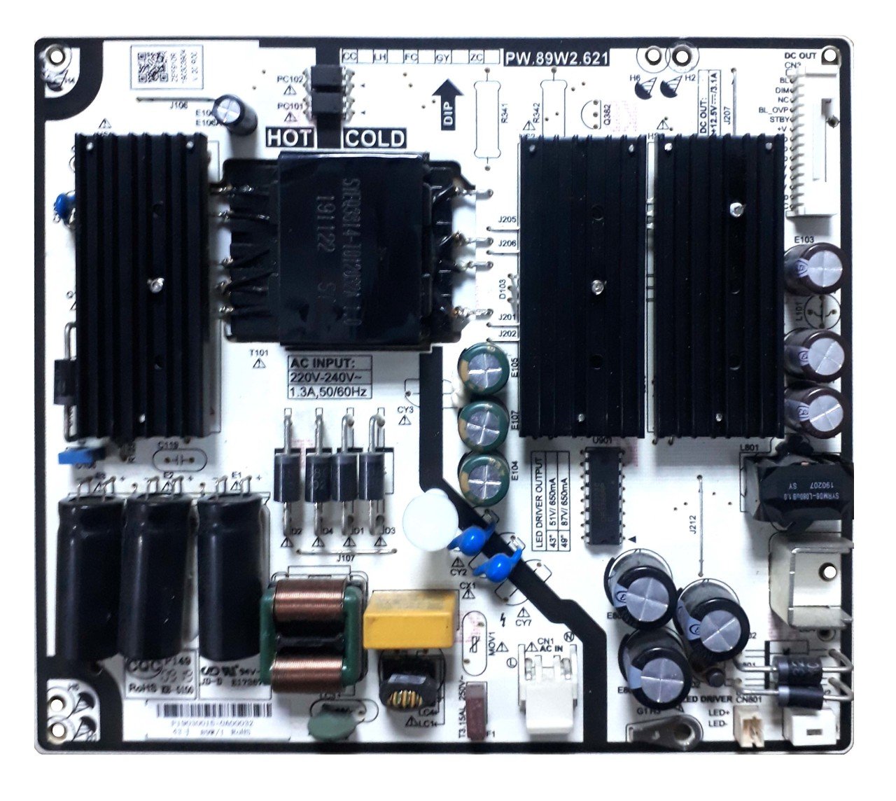 Pw.89w2.621 , zef910r ,zef 910r  , Arçelik Beko B49L 8850 5B , Arçelik Beko A49L 8850 5B , Power Board , Arçelik Beko besleme