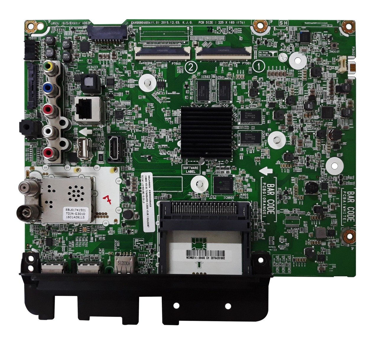 EAX66804604 (1.0) , EBT64201802 , EBR82405403 , LG 55UH650V-ZB ,  LC550EGG (FJ)(M1) , MAIN BOARD , LG ANAKART