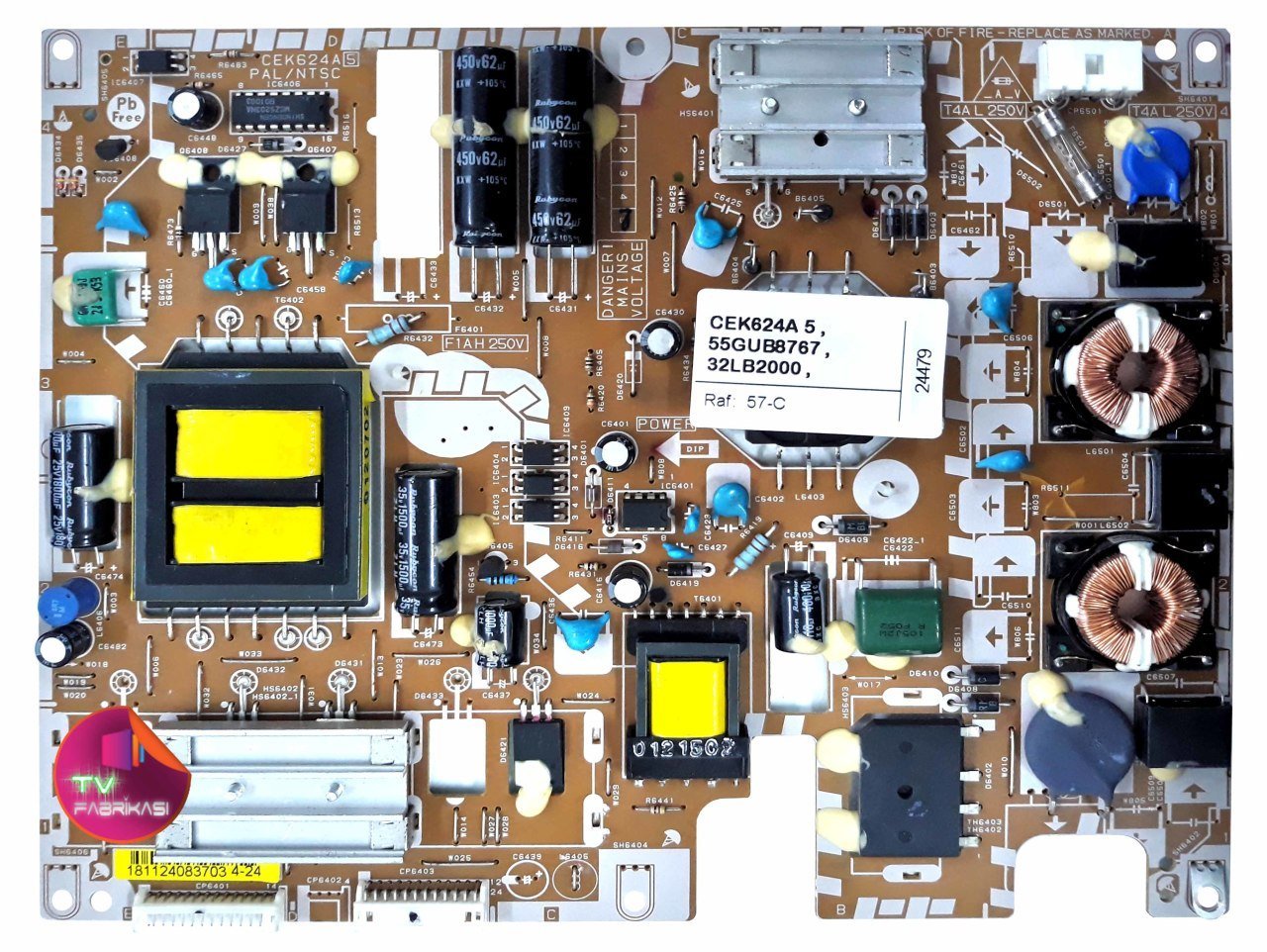 CEK624A 5 , 55GUB8767 , 32LB2000 , POWER BOARD , DİĞER ,BESLEME