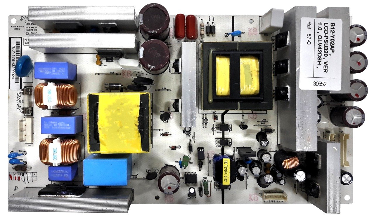 B12-Y02AP , LCD-PSU320 , VER 1.0 , CLV42DSH , POWER BOARD , SANYO  BESLEME