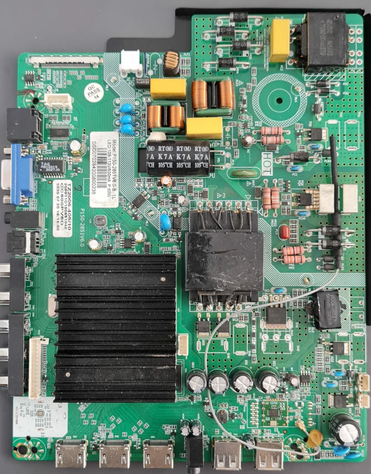 Dijitsu DJTV50S,P150-2851V6.0,TZ2006-405/10,CC500PV5D,MAİN,BOARD