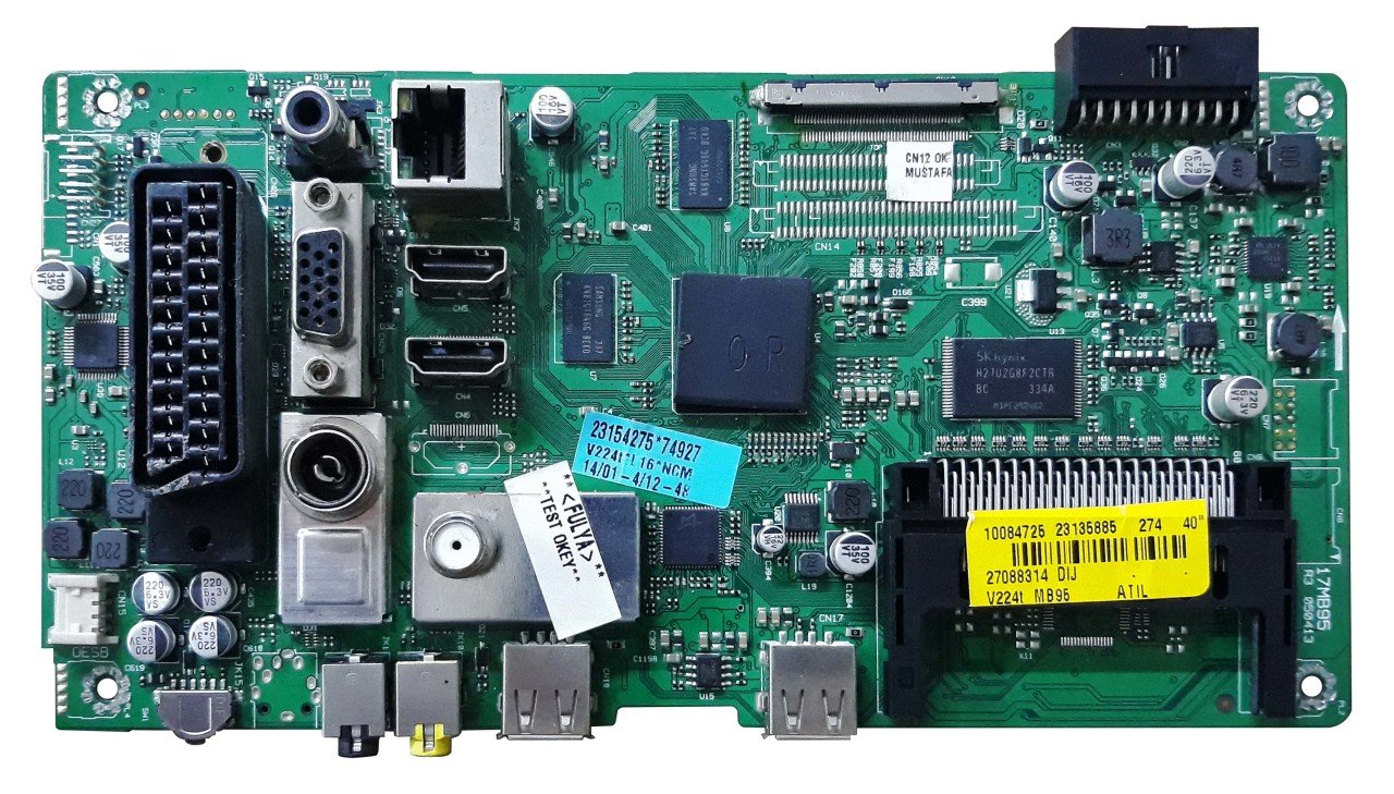 17MB95 , 23135885 , 23154275 , 40'' DIJ PANEL ,  R3 050413 , MAIN BOARD , VESTEL ANAKART