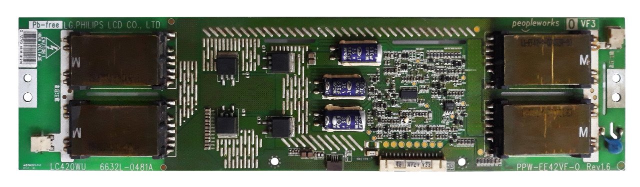 6632L-0481A , LC420WU , PPW-EE42VF-0 REV1.6 , LG INVERTER BOARD