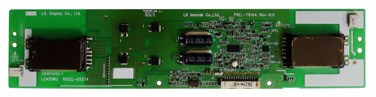 6632L-0557A , 2300KTG012C-F , LC420WU , PNEL-T810A REV-0.6 , LG INVERTER BOARD