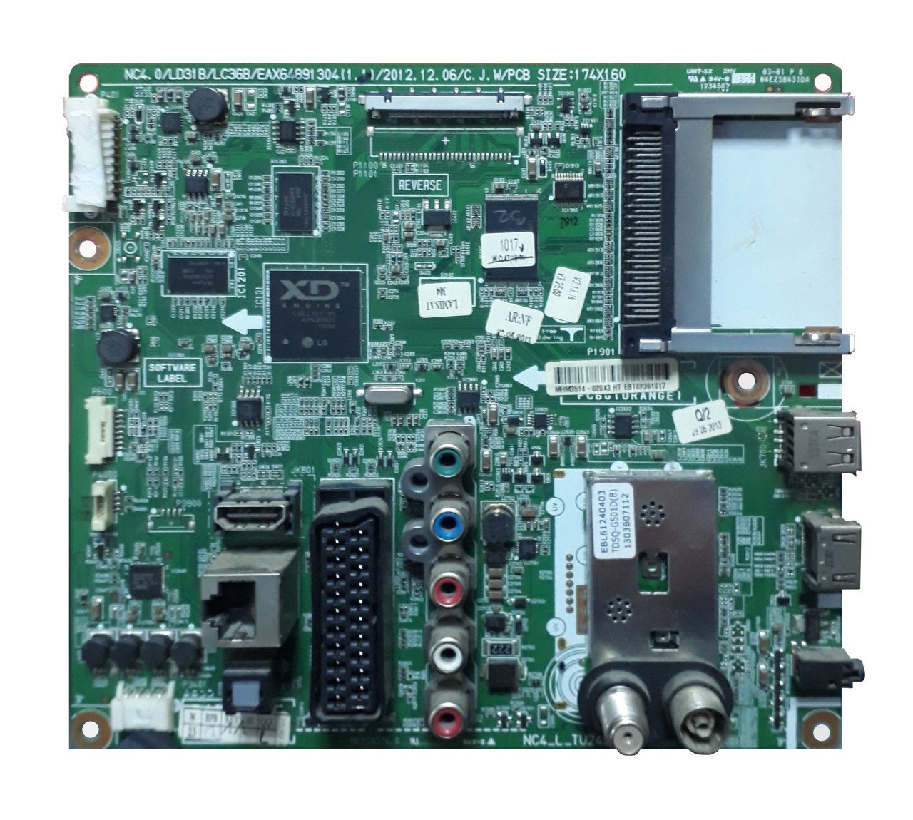 EAX64891304 (1.1) , EBT62391017 , LG 42LA613S-ZB , Main Board, LG Anakart