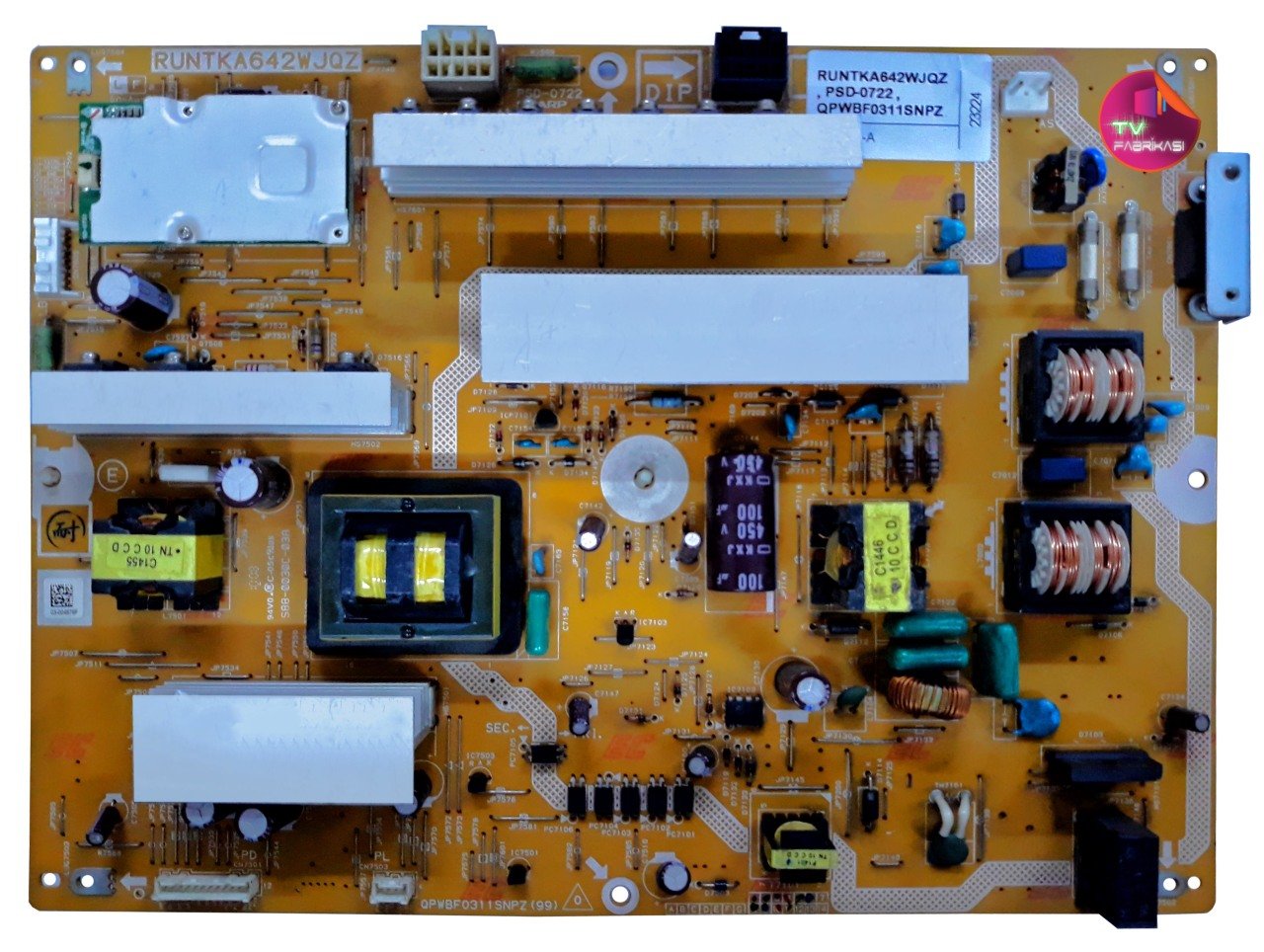 RUNTKA642WJQZ , PSD-0722 , QPWBF0311SNPZ (99) , POWER BOARD , SHARP BESLEME