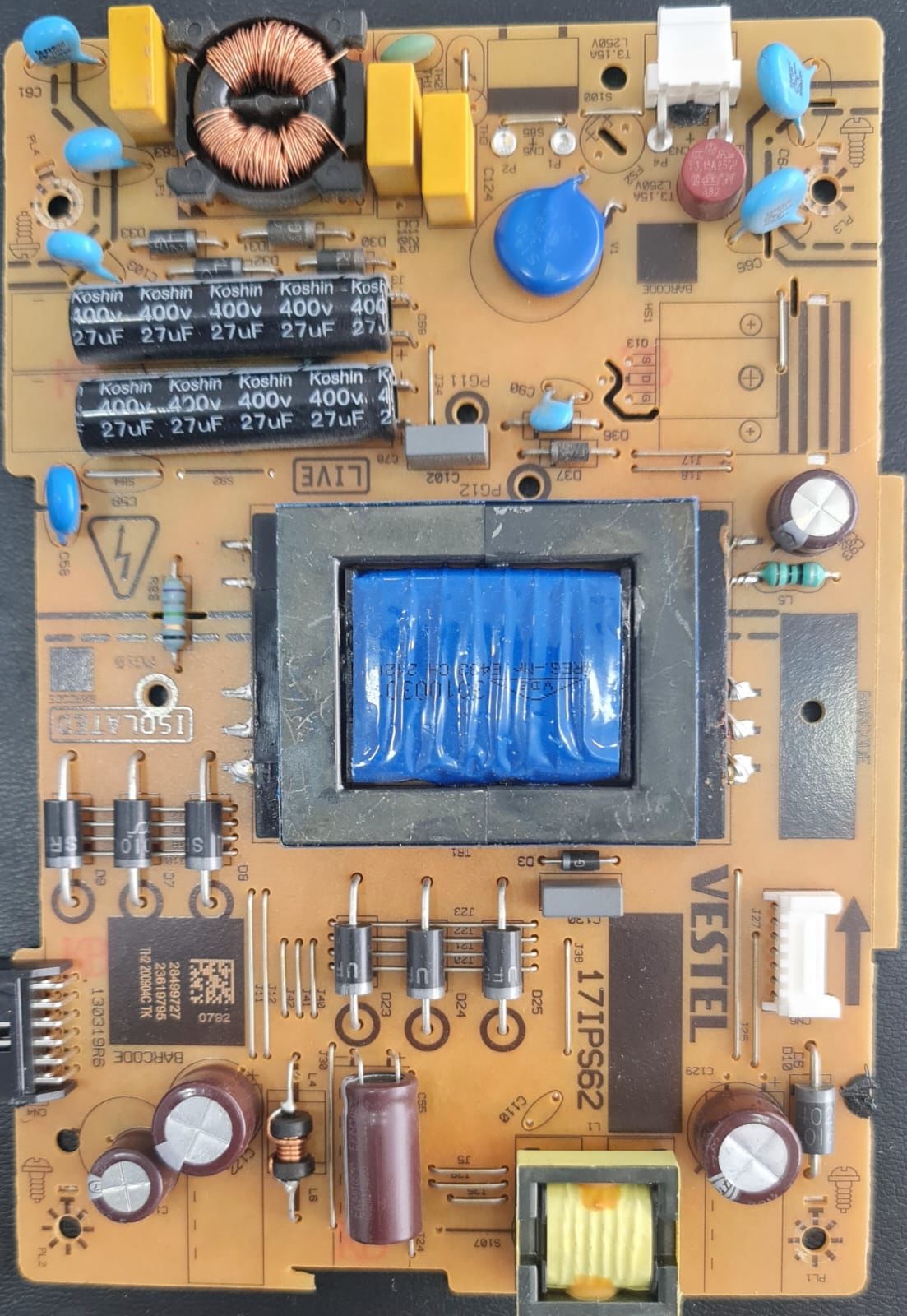 VESTEL,SEG,39HL500,23619795,28499727,17IPS62,POWER,BOARD,BESLEME