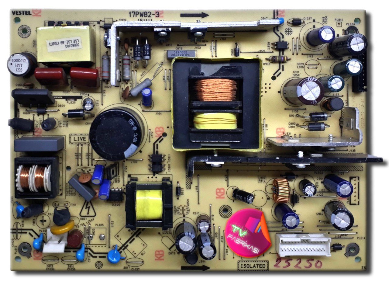 17PW82-3 , 151111 , 23021673 , POWER BOARD , VESTEL BESLEME