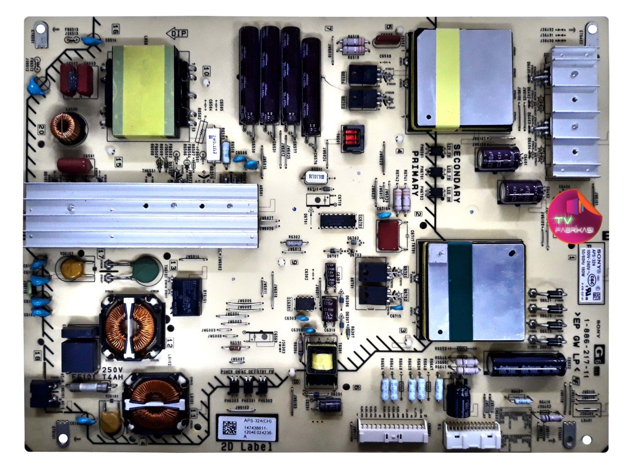 1-886-217-11 , APS-324 , 147438611 , 1204E024236 , A ,  KDL-46HX850 , POWER BOARD , SONY BESLEME