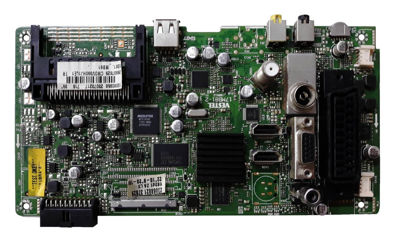 17MB81-2 , 23073217  , 100512 V1 , 39'' CMOV390HJ1LE1 PANEL , V390HJ1-LE1 , MAIN BOARD , VESTEL ANAKART