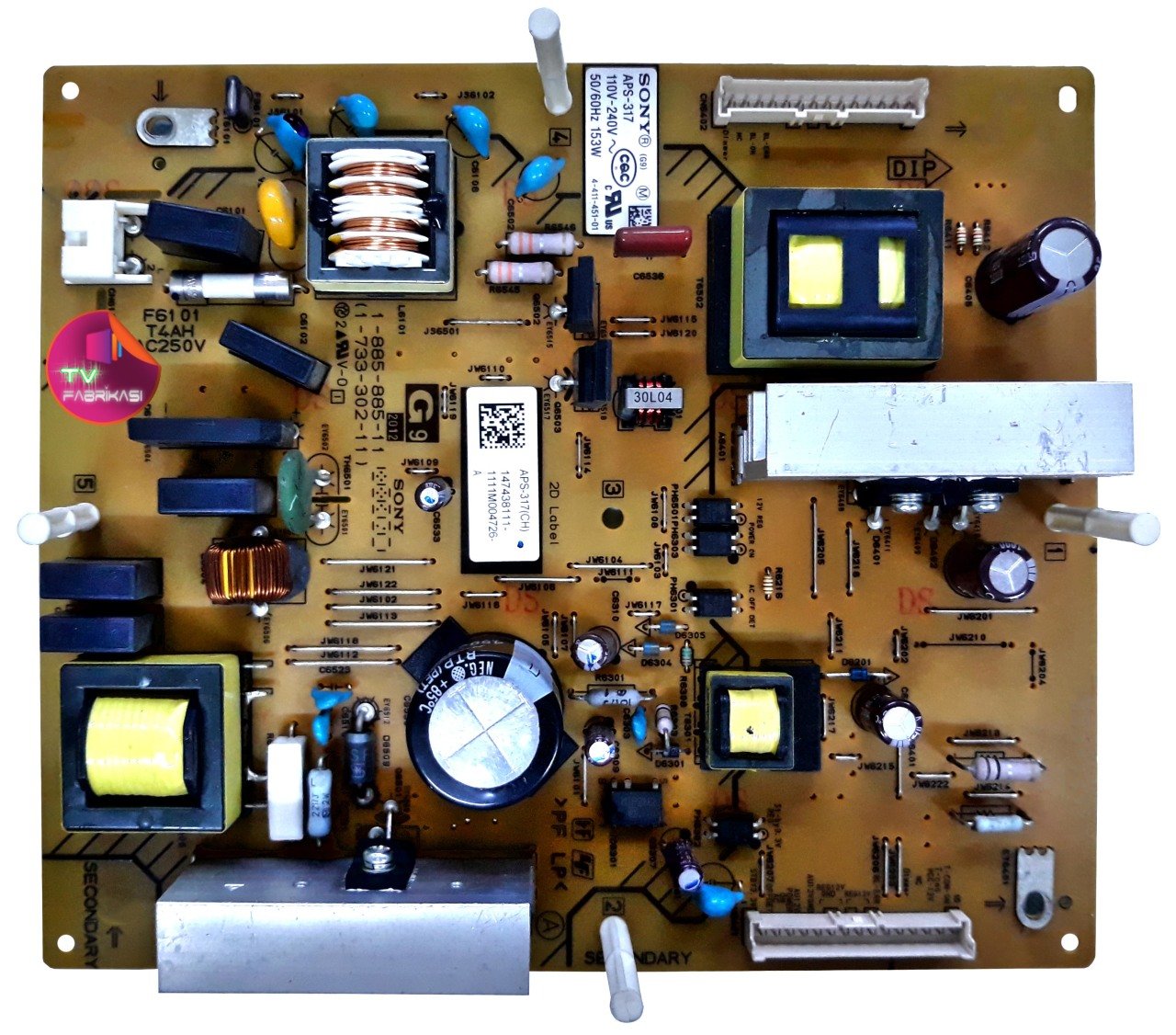 1-885-885-11 , APS-317 , 1-885-885-12 , 1-733-302-12 , 1-733-302-11 , 147438111 , KDL-32BX340 , POWER BOARD , SONY BESLEME