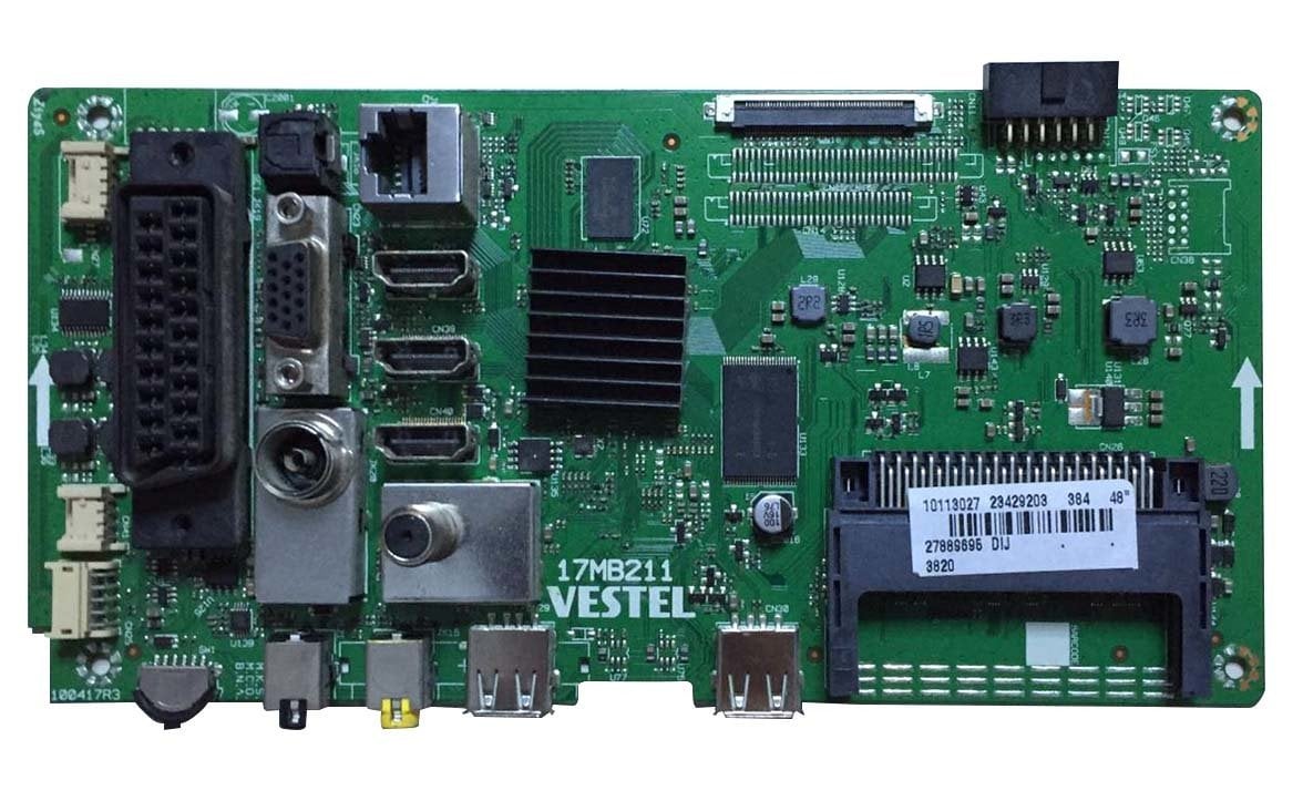 17mb211 , 23429203 , 100417R3 , 48 Inch Dıj Panel , Main Board , Vestel Anakart