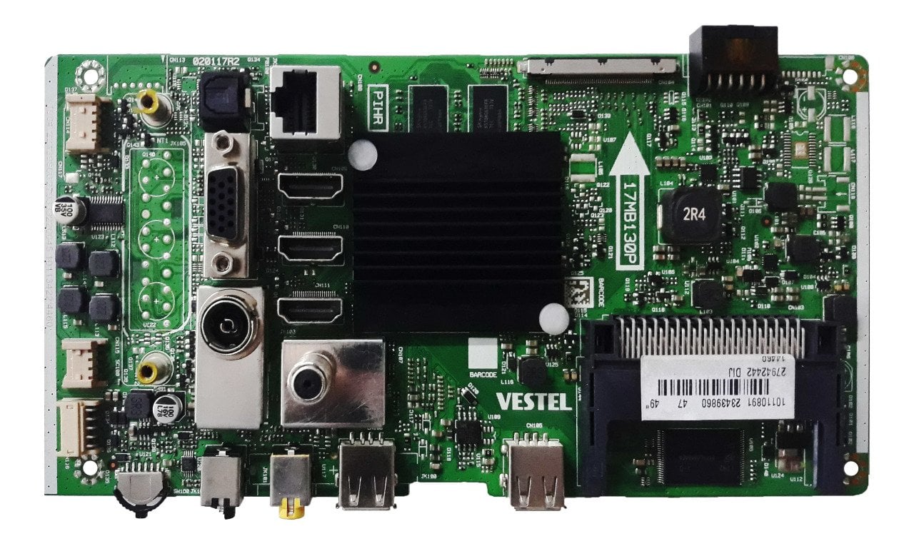 17MB130P , 23439860 , 49'' INCH DIJ PANEL , VES490QNYL-2D-N01 , VESTEL 49UD8400 , MAIN BOARD , VESTEL ANAKART