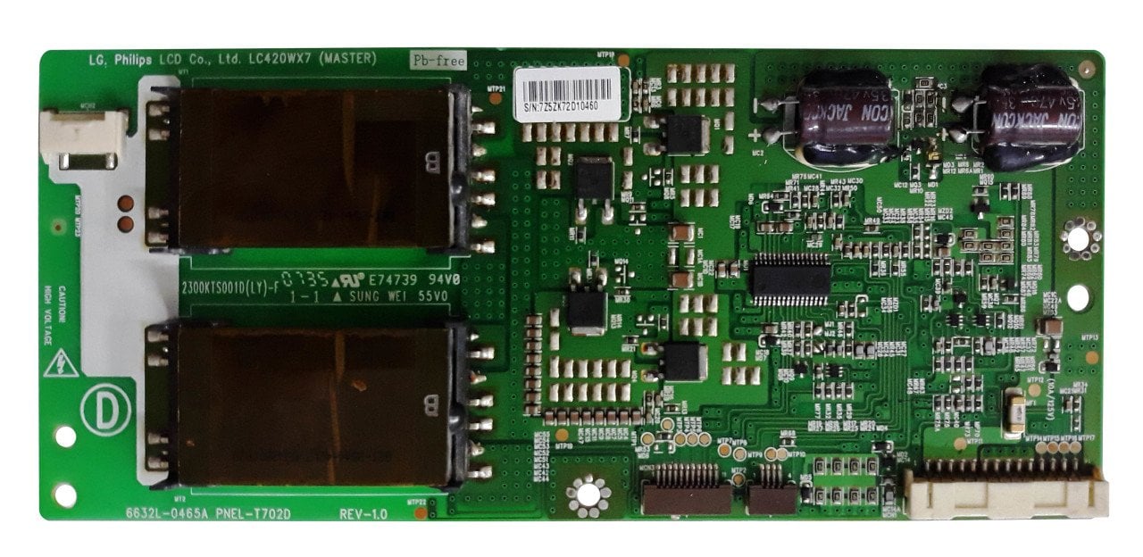 6632L-0465A , LG PHILIPS LCD LC420WX7 , 2300KTS001D(LY)-F , PANEL-T702D REV-1.0 , LG INVERTER BOARD