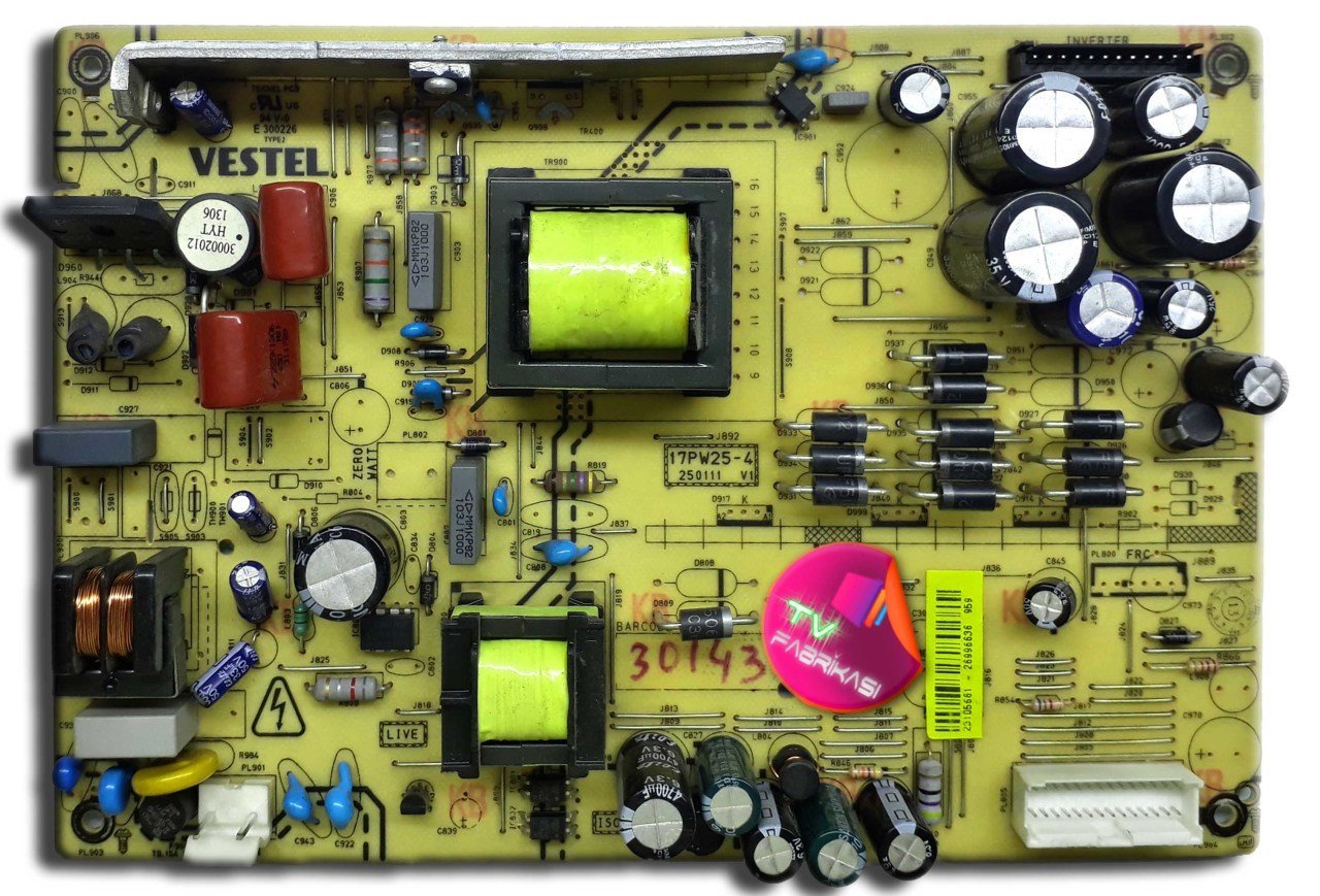 17PW25-4 , 250111 , V1 , 23105661 , POWER BOARD , VESTEL BESLEME
