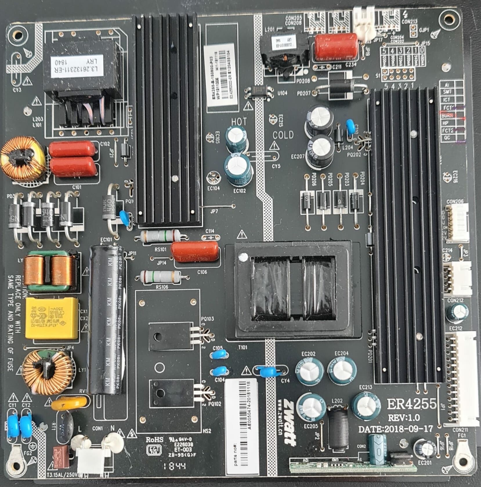 RNSMU5836,ER4255,AE0050474-20181118,POWER,BOARD