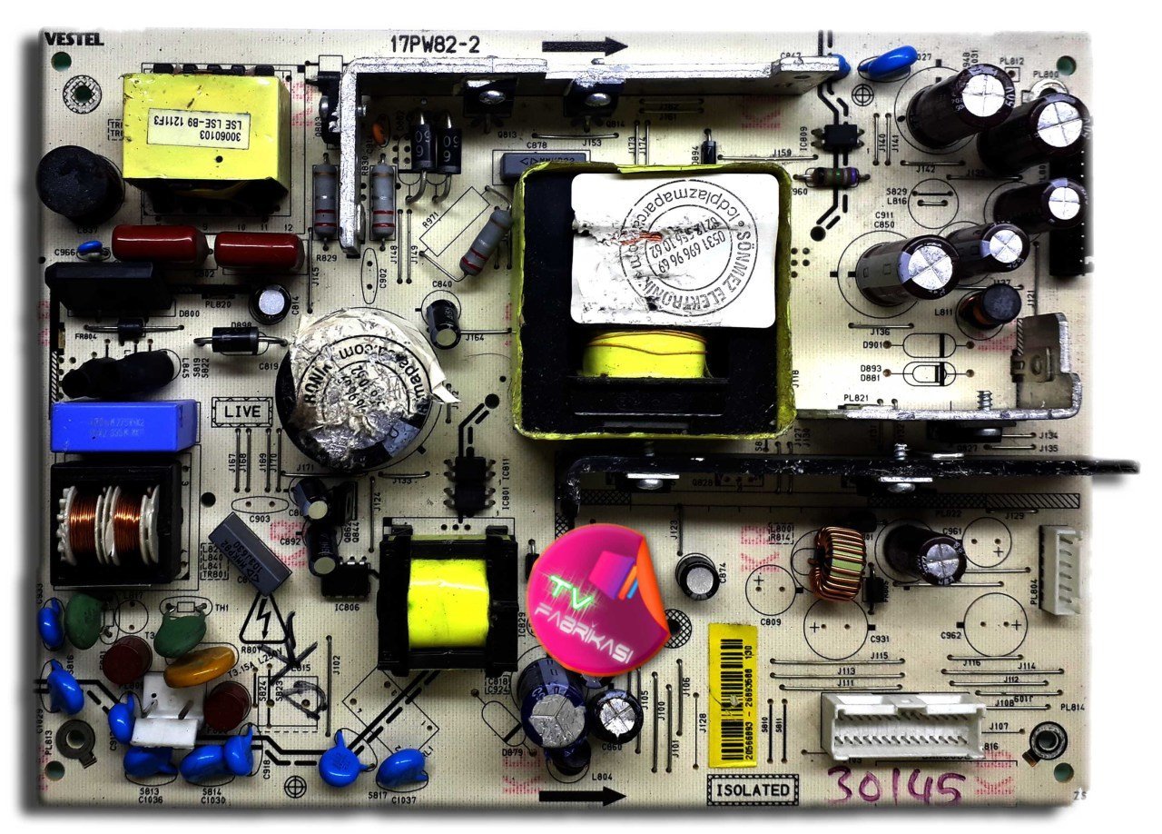 17PW82-2 , 090511 , V1 , 20566893 , POWER BOARD , VESTEL BESLEME