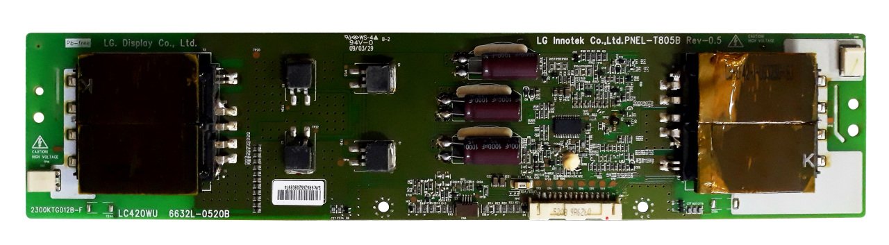 6632L-0520B , LC420WU , 2300KTG012B-F , PNEL-T805B REV-0.5 , LG INVERTER BOARD
