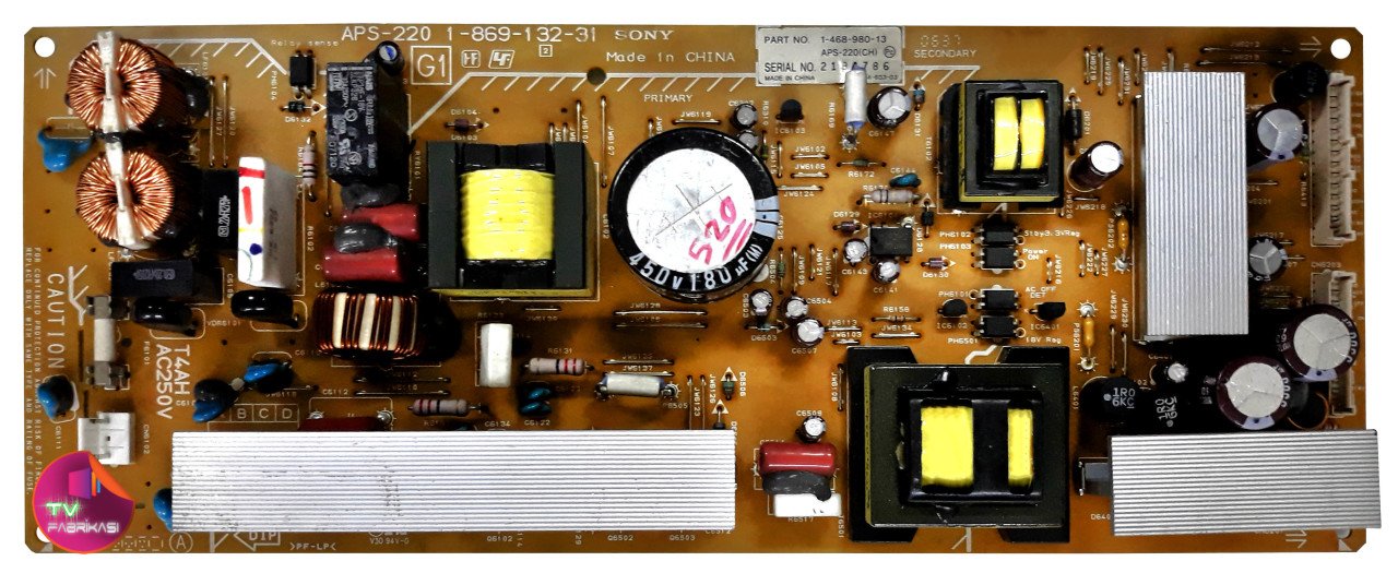 APS-220 , 1-869-132-31 , 1-468-980-13 , KDL-32S2010 , KDL-32V2000 , POWER BOARD , SONY BESLEME