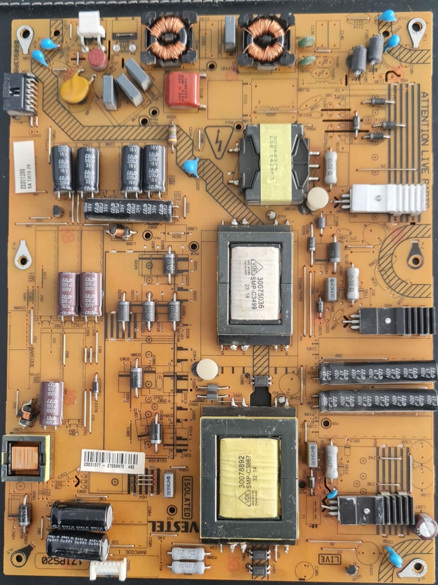 VESTEL,48PF8575,23201377,27256672,17IPS20,POWER,BOARD