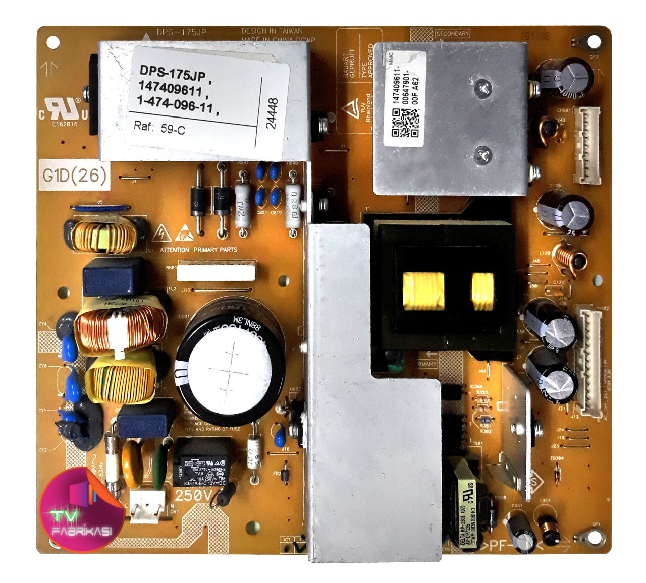 DPS-175JP , 147409611 , 1-474-096-11 , KDL-26M4000, KDL-26NL140 , POWER BOARD , SONY BESLEME