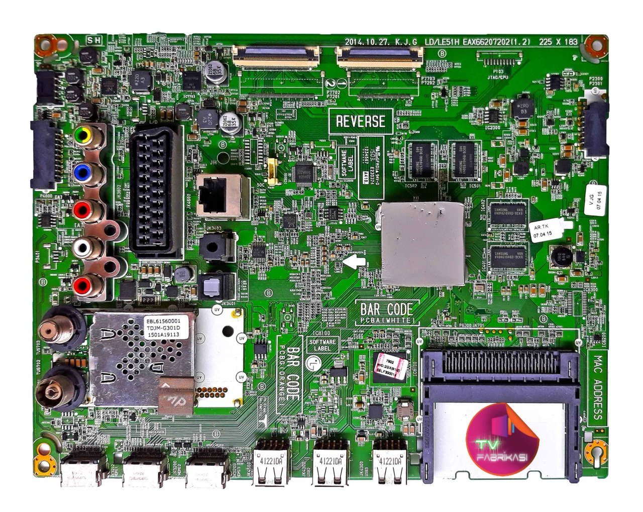 EAX66207202(1.2) , EBT63537802 , LG32LF650V , LG ANAKART , MAIN BOARD
