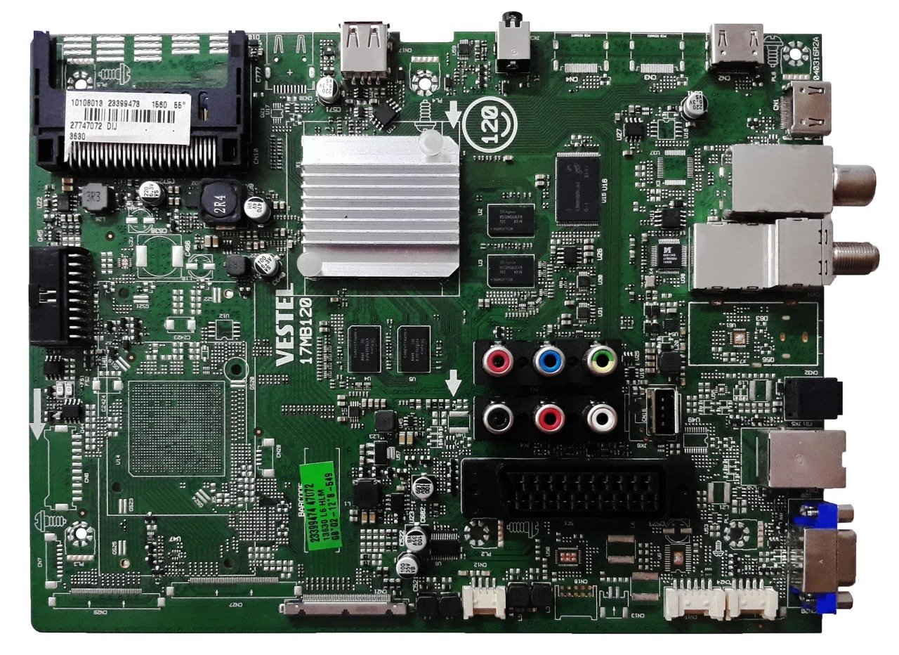 17MB120 , 23399473 , VES550QNDS-2D-N12 , VESTEL 4K SMART 55UA8300 55'' LED TV , MAIN BOARD , VESTEL ANAKART
