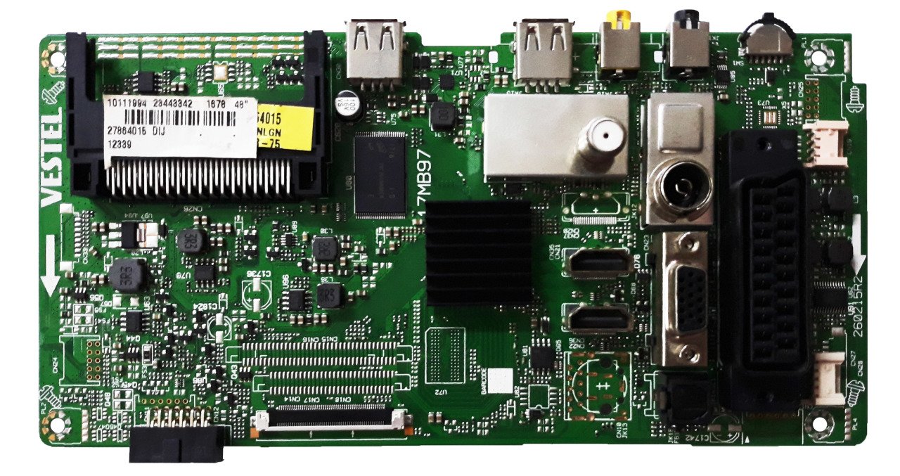 17MB97 , 23443342 , 260215R2 , VES480UNDS-2D-N12 , 48HL555 , MAIN BOARD , VESTEL ANAKART