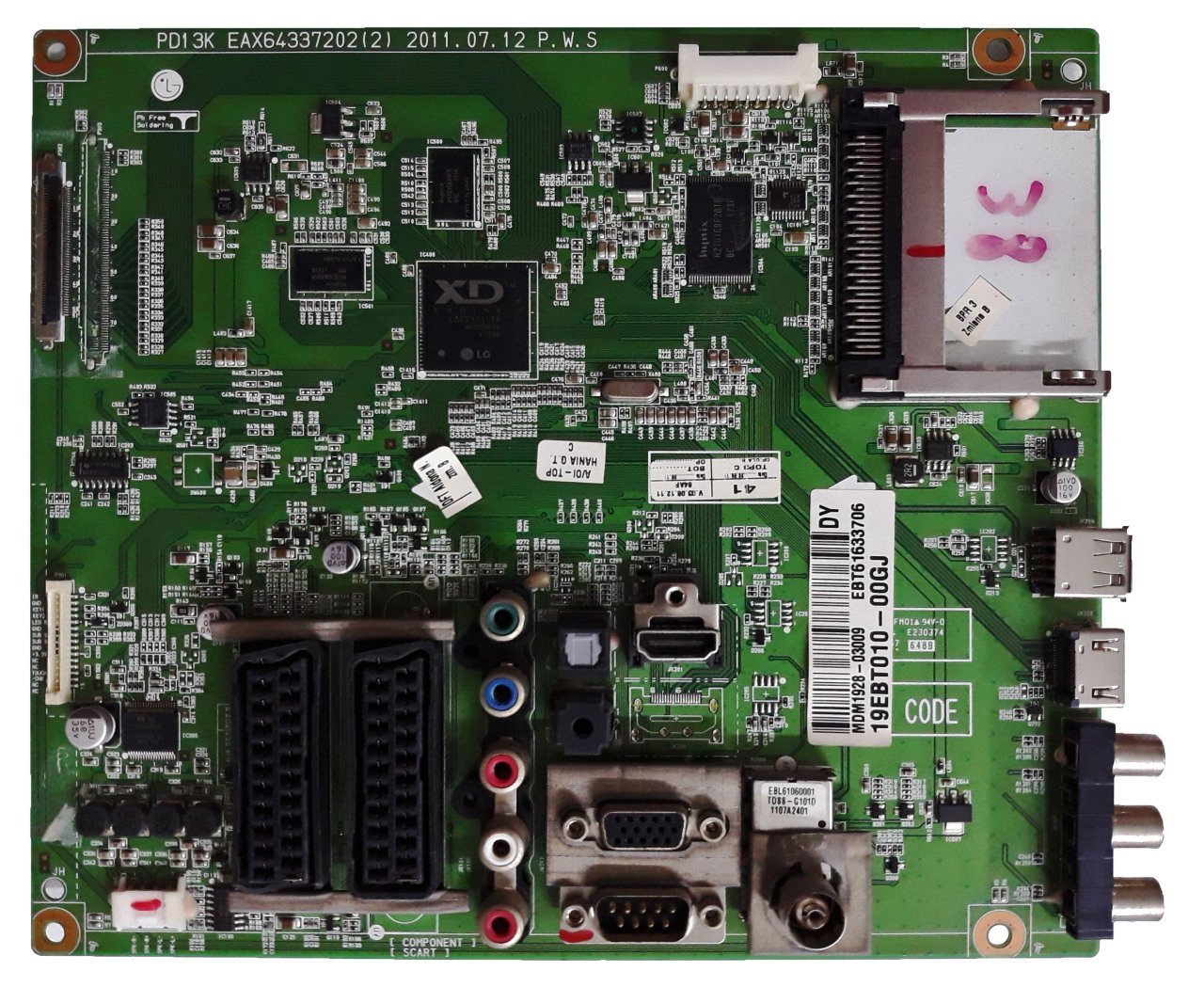 EAX64337202(2) , EBT61633706 , LG 42PT353K , LG 42PT351-ZJ , PDP42T30010 , MAIN BOARD , LG ANAKART