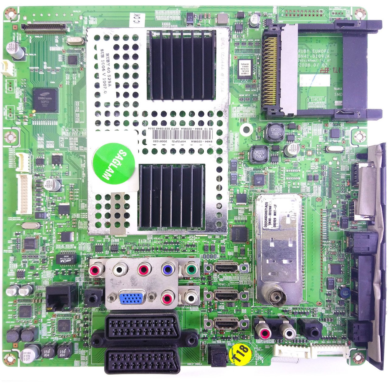 BN41-01092A BN94-02095A LE40A756R1M Samsung Anakart