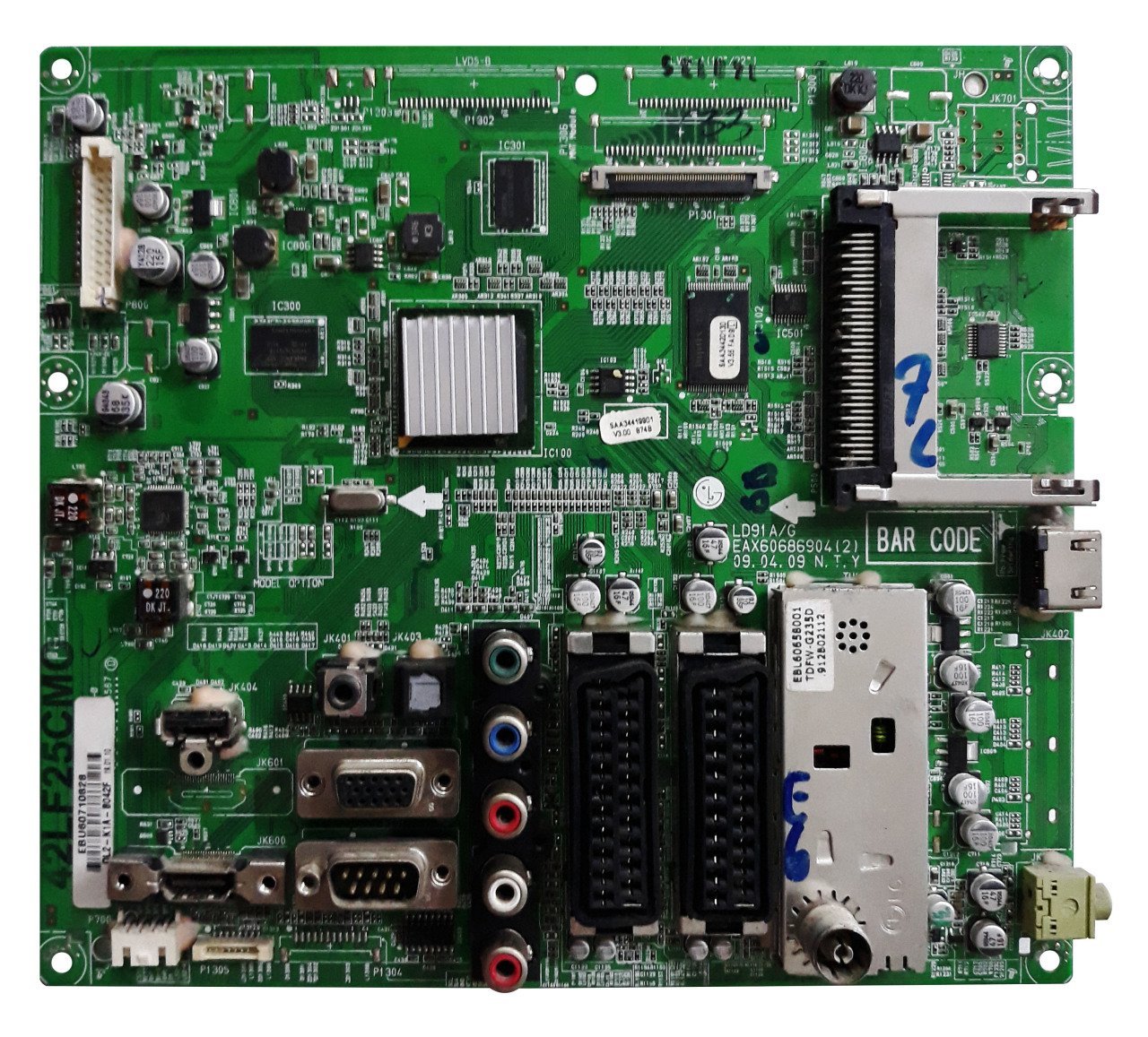 EAX60686904 , EBU60710828 , LG 42LF2500, LG 42LF2510 , V420H1-L15 , MAIN BOARD , LG ANAKART