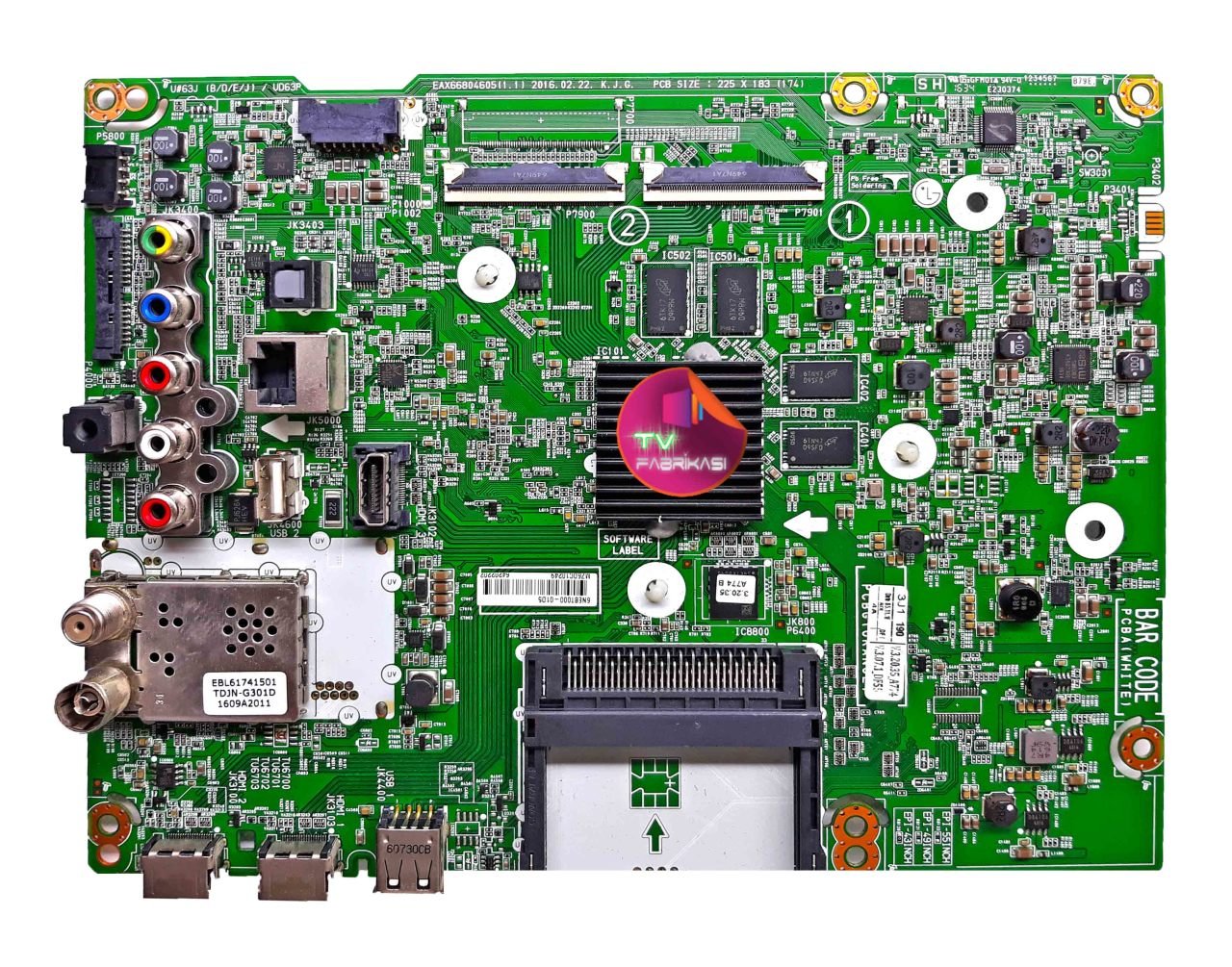 EAX66804605(1.1) , 55UH661V-ZF , MAINI BOARD ,  LG ANAKART