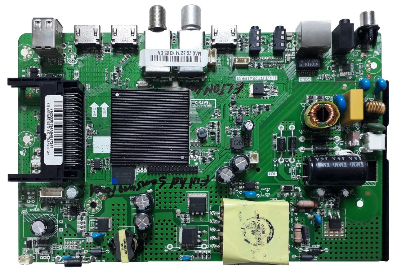 18AT013 , HK.T.RT2841P631 , SN32DAL13/0216 , Main Board , Sunny Anakart