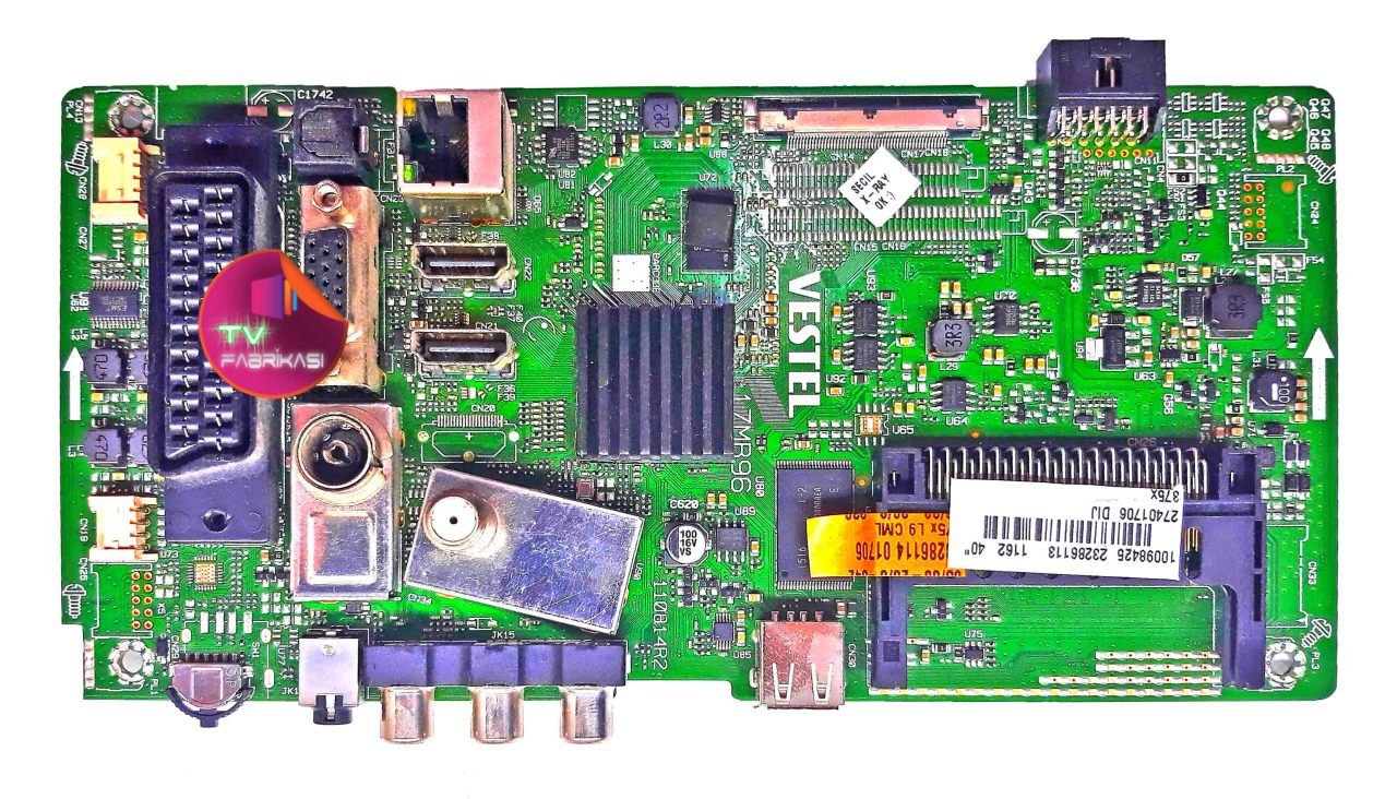17MB96 , 110814R2 , 23286113 , 40'' , 27401706 DIJ , MAIN BOARD , VESTEL ANAKART