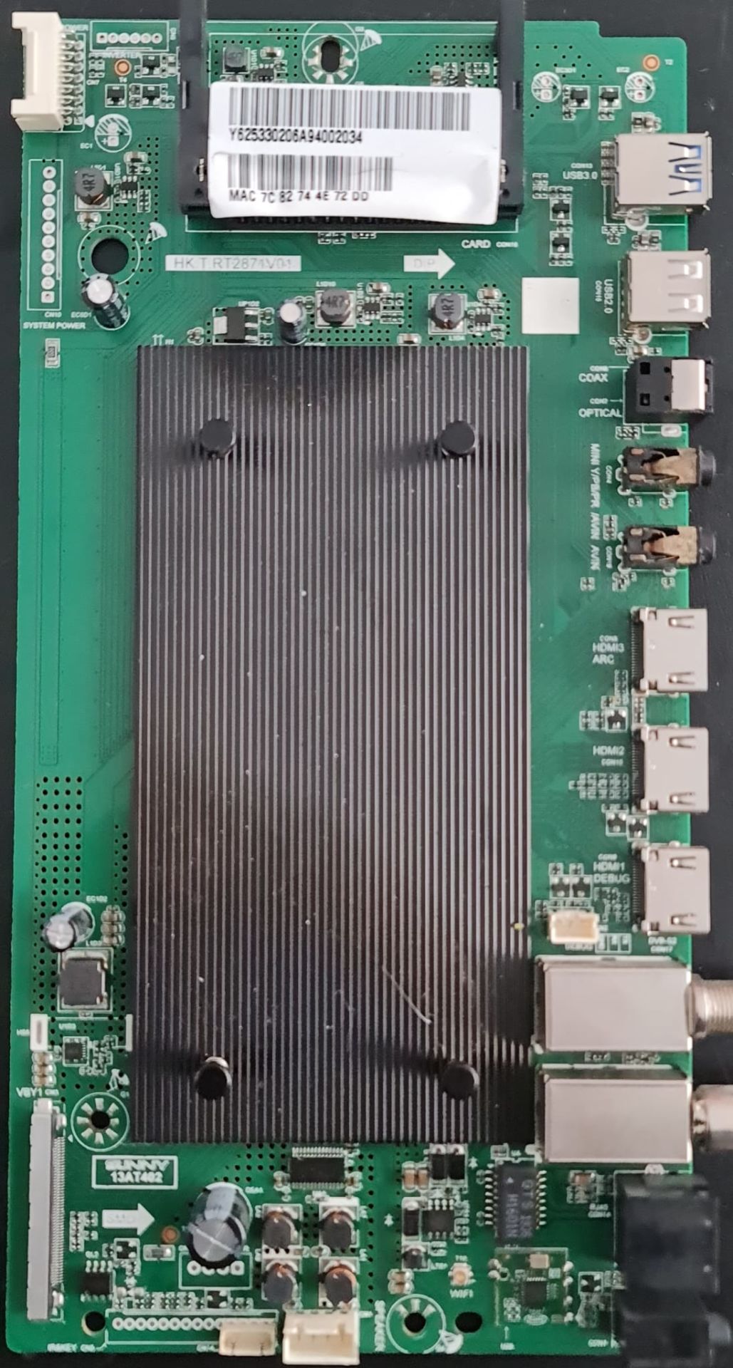 SUNNY, HL55UIL402/0216,HK.T.RT2871V01,13AT402,Y625330206A94002034MAC7C82744E72DD,MAİN,BOARD