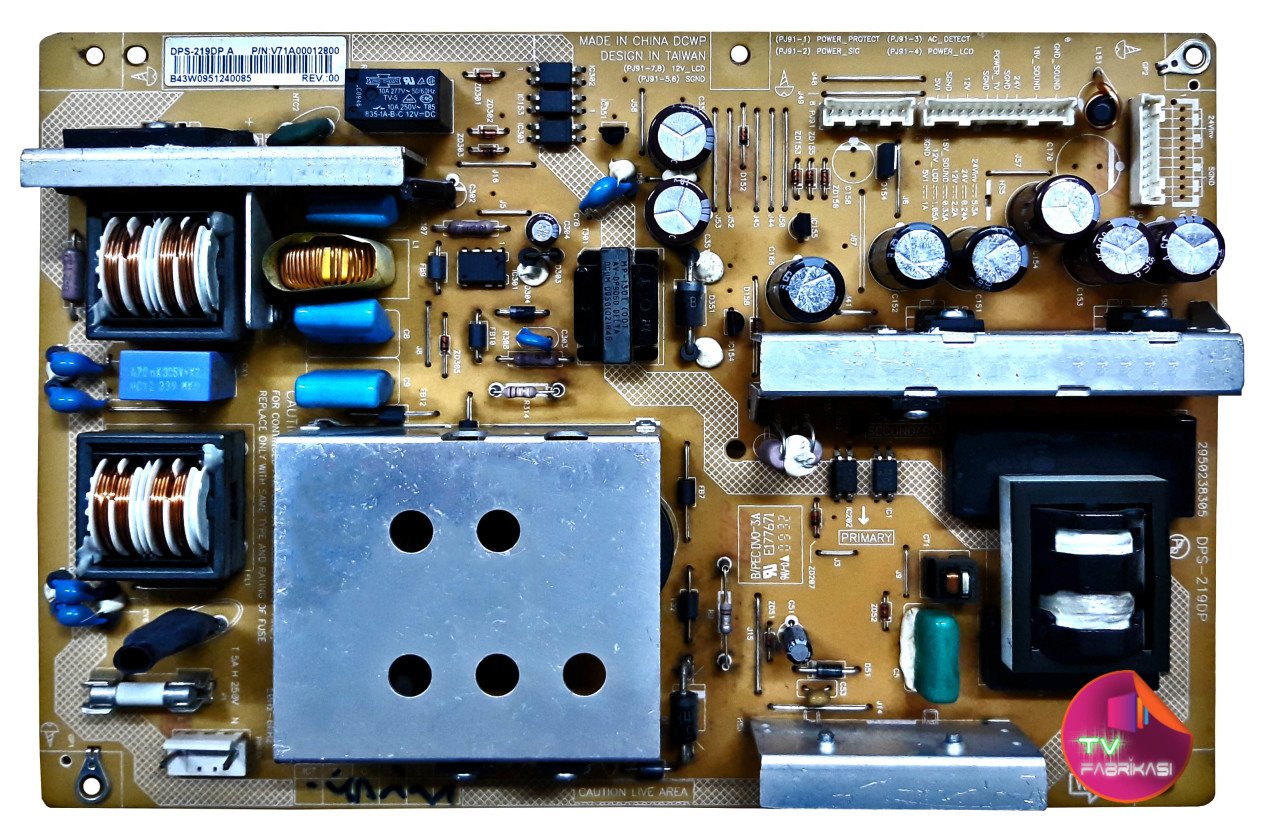 DPS-219DP A , VA71A00012800 , 2950238305 , 42RV665D , 32LV665D , POWER BOARD , TOSHIBA BESLEME