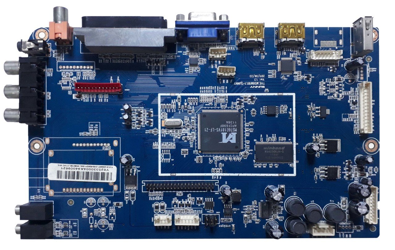 TVE.MS6M181.1 VER1.3 , Y625330004A , SN042DLDM6M181-V2F , Main Board , Sunny Anakart